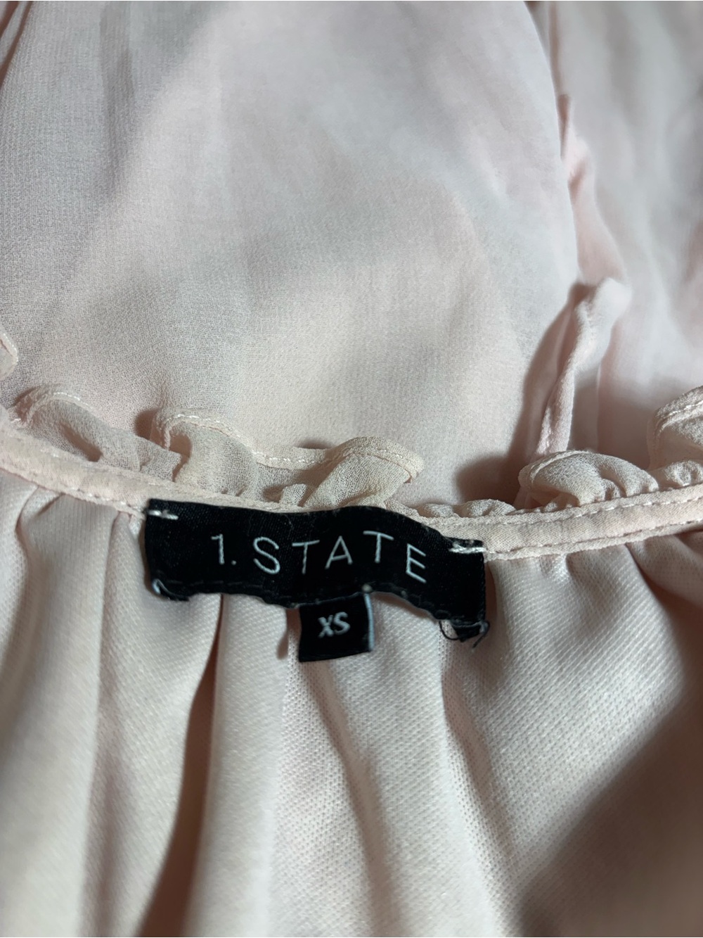 1 State Cold Shoulder Ruffle Sleeve Blouse - Picture 9 of 11